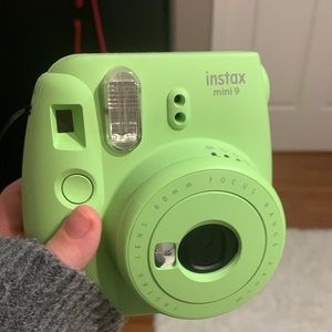 Green Poloriod camera